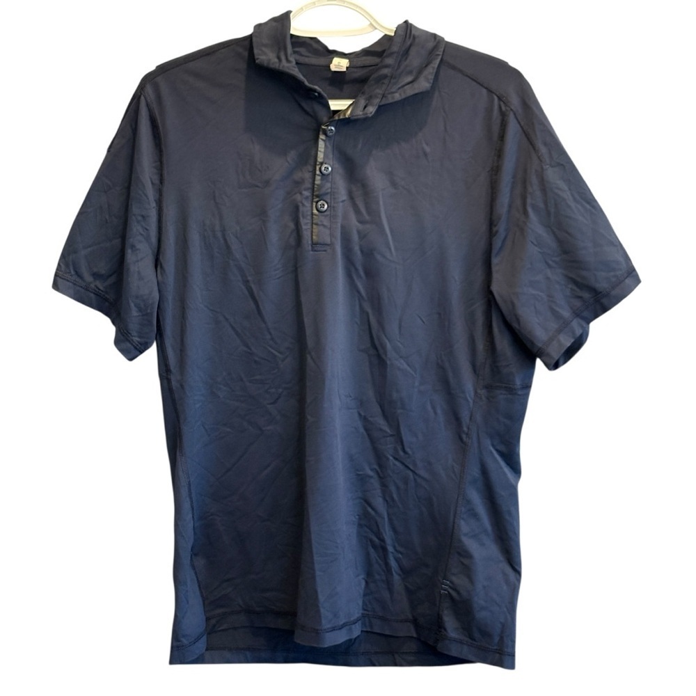 Lululemon Mens Shirt Size Medium Navy Performance Polo